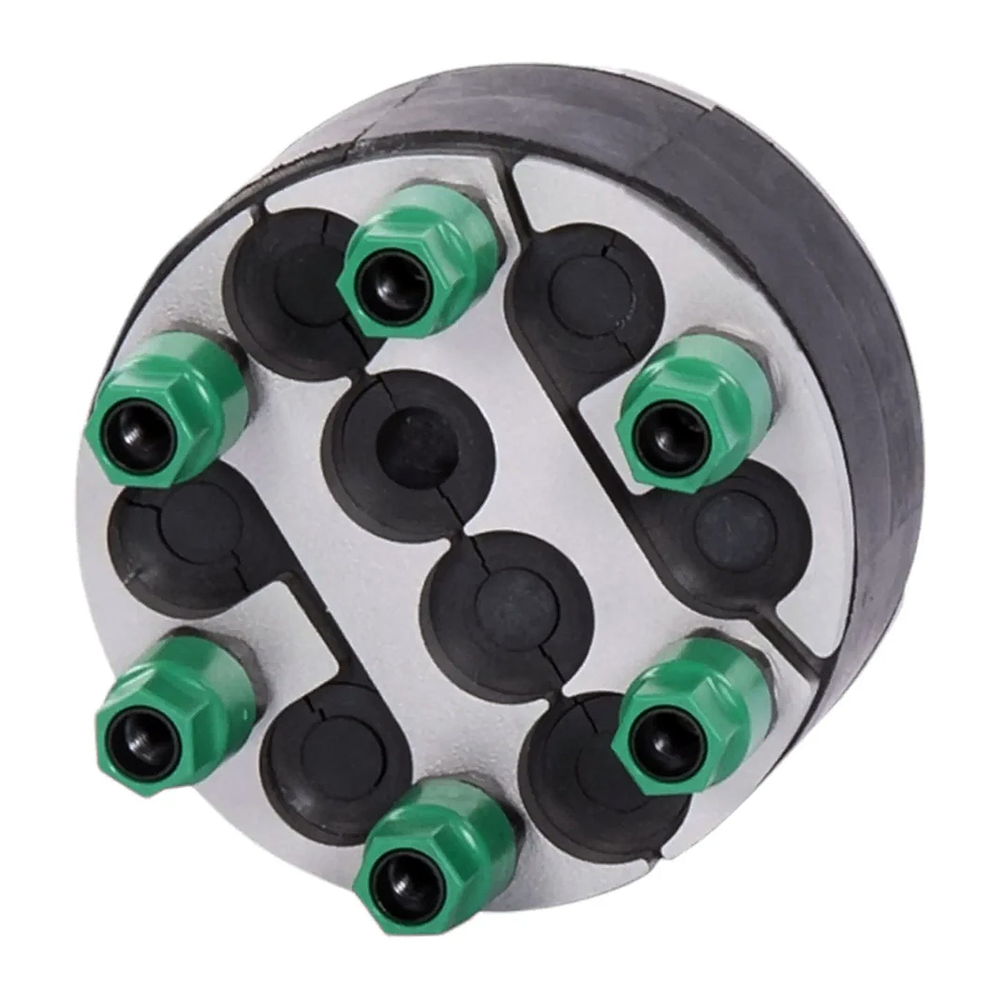 KRASO® Universal Mechanical Duct Sealing System 100mm – design with six compression bolts and EPDM rubber layers, providing pressure-tight sealing for cables and ducts in industrial and utility installations.