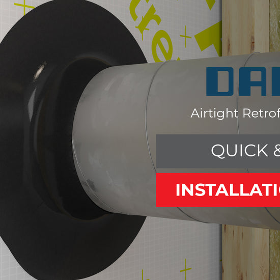 DAFA Airtight Retrofit Grommet Passive House Cable & Pipe Sealing Installation Video